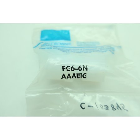 Fluoroware FC6-6N PFA INTEGRAL FERRULE STRAIGHT 3/8IN 3/8IN NPT PIPE ADAPTER FC6-6N